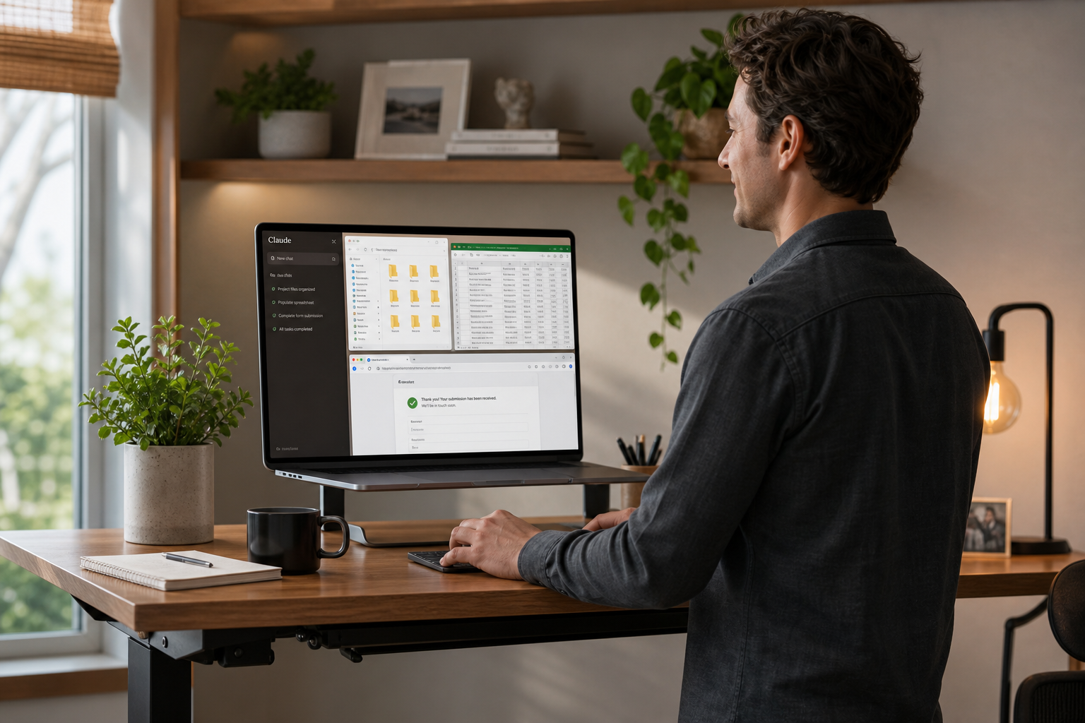 Business Owner Using Claude Cowork