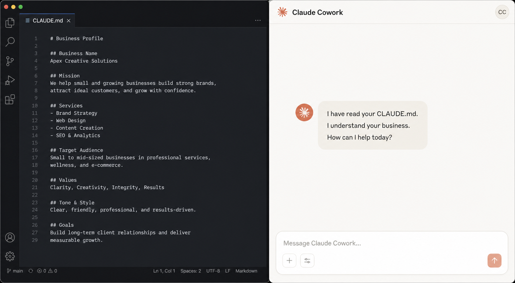 CLAUDE.md file on screen