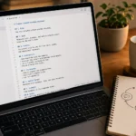 Developer writing a structured prompt for Fable 5